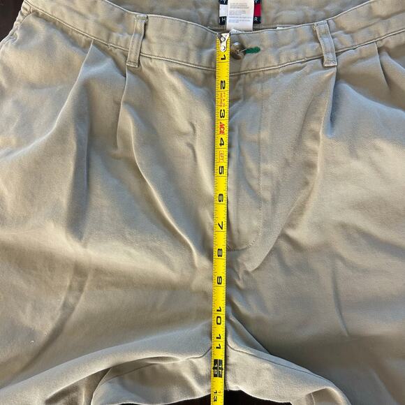 Men's 2003 Tommy Hilfiger Pleated Front Khaki Pants Preppy Old Money Classic - Picture 10 of 12